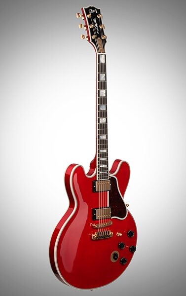 Gibson 2016 B.B. King Lucille Cherry Electric Guitar (with Case), Body Left Front