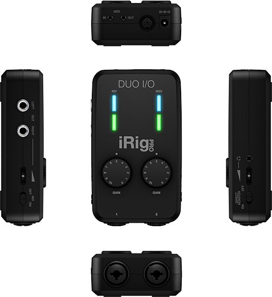 IK Multimedia iRig Pro DUO I/O Audio/MIDI Interface, New, Action Position Back