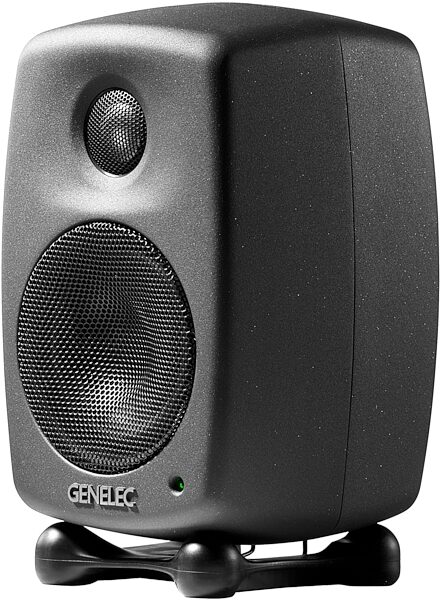 Genelec 8010A Compact Powered Studio Monitor, Single Speaker, Left Front Angle
