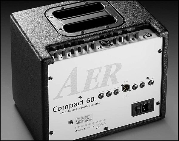 AER Compact 60 Acoustic Guitar Combo Amplifier (60 Watts, 1x8"), Rear