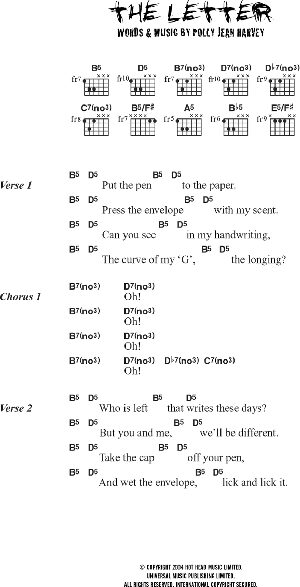 The Letter Guitar Chords Lyrics Zzounds