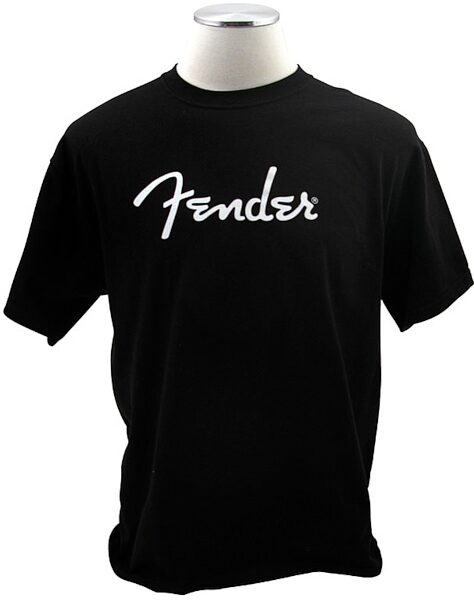 Fender Spaghetti Logo T-Shirt, Black, Large, Black