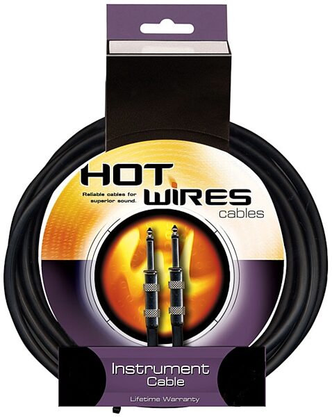 Hot Wires Guitar Instrument Cable, 3 Foot, Main