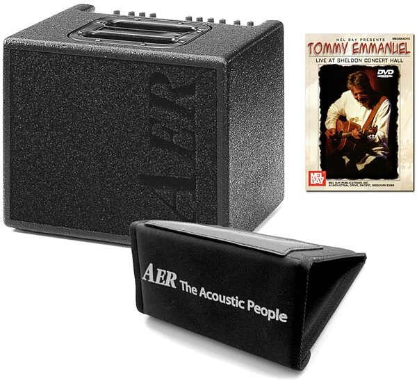 AER Compact 60 Acoustic Guitar Combo Amplifier (60 Watts, 1x8"), Value Pack