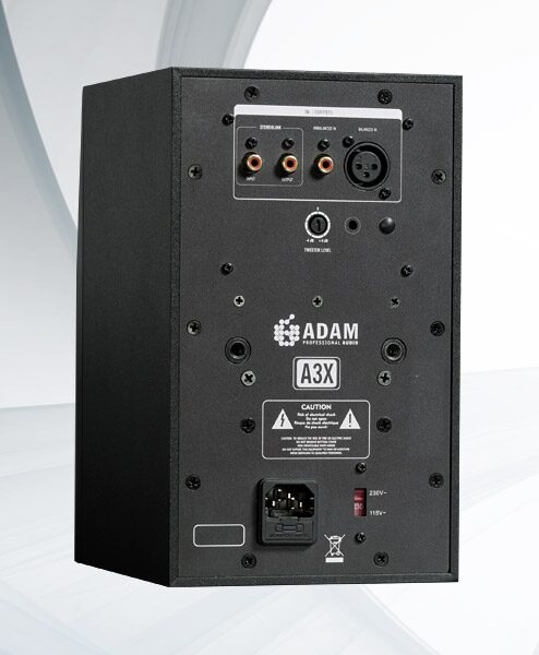 Adam A3X Powered Studio Monitor, Rear
