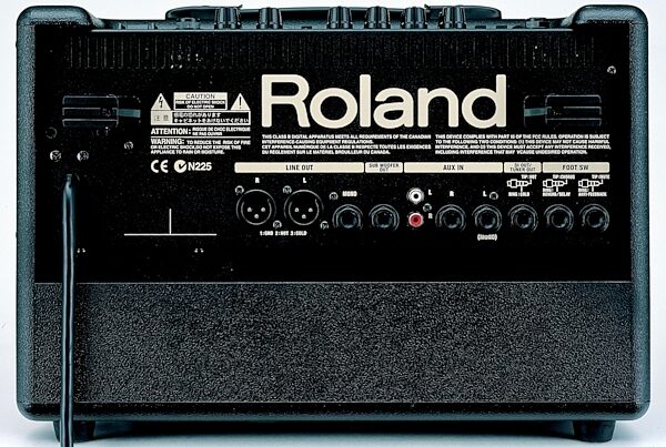 Roland AC-60 Acoustic Chorus Acoustic Guitar Amplifier (2x30 Watts, 2x6.5"), Warehouse Resealed, Rear