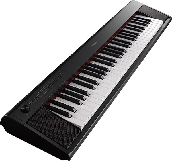 Yamaha NP12 Piaggero Portable Digital Piano, Black, Black Angle