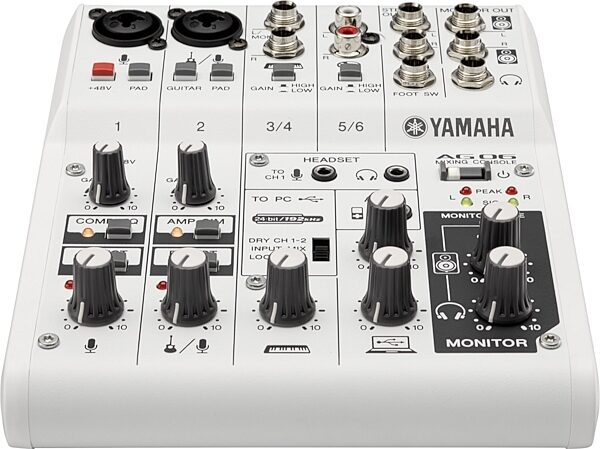 Yamaha AG06 USB Mixer, 6-Channel, New, Front