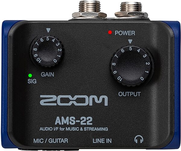 Zoom AMS-22 USB Audio Interface, New, Action Position Back