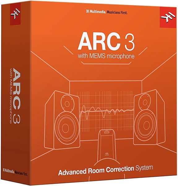 IK Multimedia ARC 3 Advanced Room Correction System with Measurement Microphone, Boxed, Box