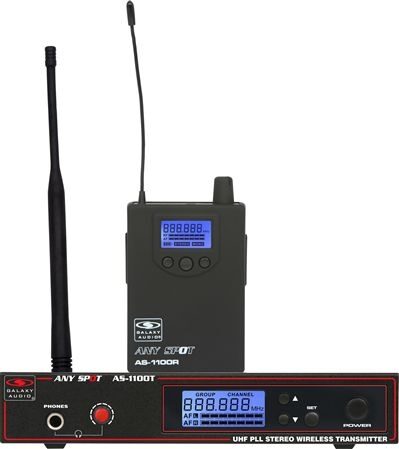 Galaxy Audio AS-1100 Wireless in-Ear Monitor System P2 Band 