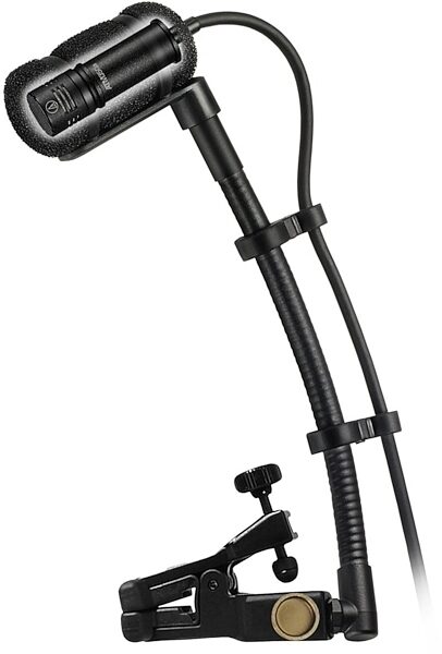 Audio-Technica ATM350UcW Cardioid Condenser Clip-on Instrument Microphone with Universal Mounting System for UniPak, New, Main