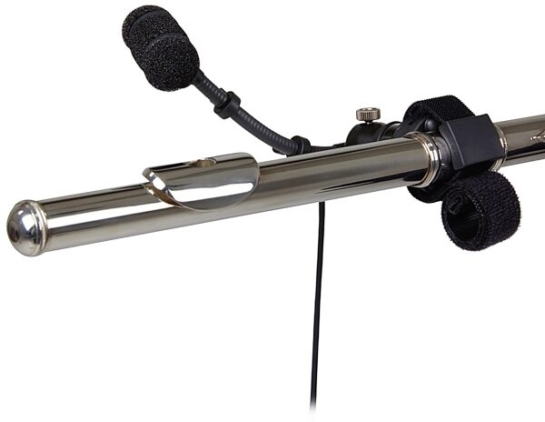 Audio-Technica ATM350W Cardioid Condenser Instrument Microphone with Woodwind Mounting System, New, Alt