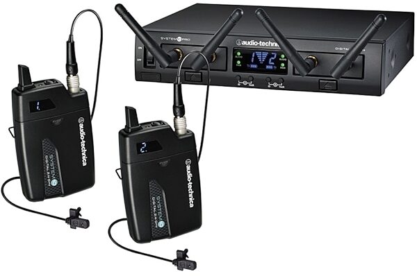 Audio-Technica ATW-1311/L Digital Dual Wireless Lavalier Microphone System, New, Main