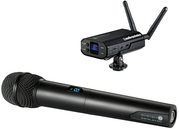 Audio-Technica System 10 ATW-1702 Camera-Mount Wireless Handheld Microphone System, New, Main