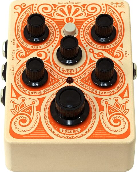Orange Acoustic Pedal Preamp/EQ, New, Action Position Back
