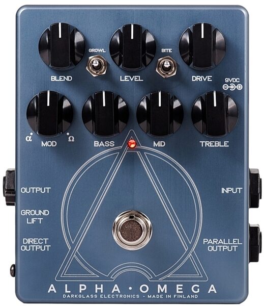Darkglass Alpha Omega Bass Distortion and Overdrive Pedal, Blemished, Main