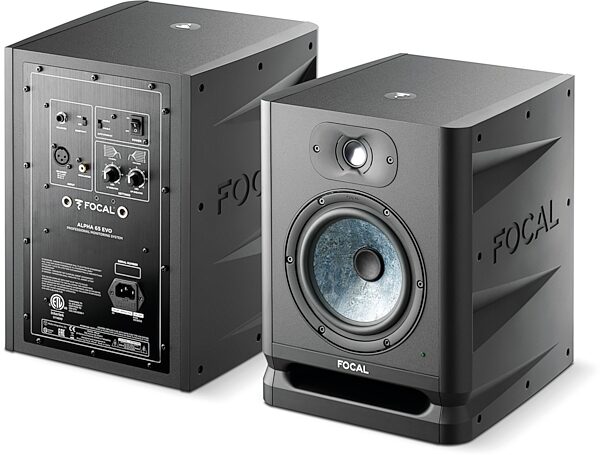 Focal Alpha 65 EVO Powered Studio Monitor, Single Speaker, Blemished, Front and Rear
