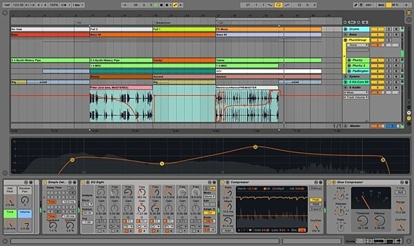 Ableton Live 9 Music Production Software, Arrangement Screenshot