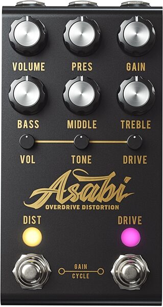Jackson Audio Mateus Asato Signature Asabi Overdrive Distortion Pedal, New, Detail Front