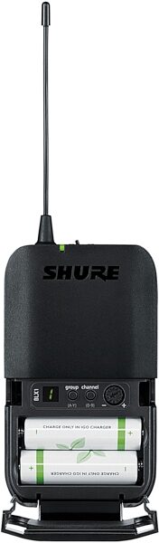 Shure BLX1288/WL185 Dual-Channel Combo SM58 Handheld and WL185 Lavalier Wireless Microphone System, Band H9 (512-542 MHz), Detail Side