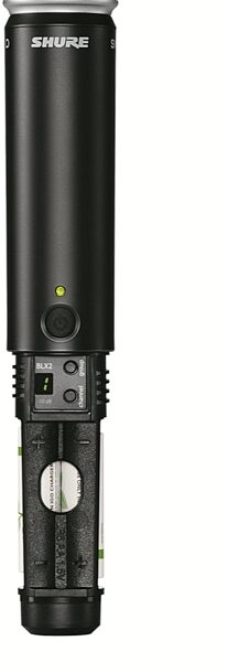 Shure BLX2/PG58 Handheld Wireless PG58 Microphone Transmitter, Band H10 (542-572 MHz), Battery Access