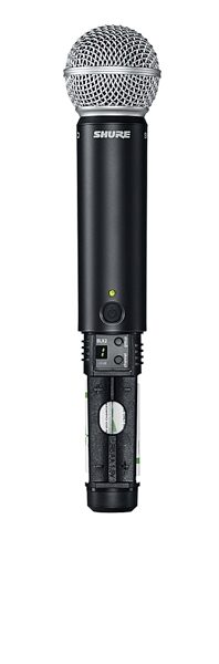 Shure BLX1288/WL185 Dual-Channel Combo SM58 Handheld and WL185 Lavalier Wireless Microphone System, Band H9 (512-542 MHz), ve
