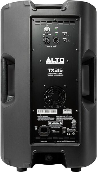 Alto Professional TX315 Powered Speaker, New, Rear