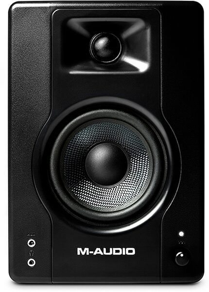 M-Audio BX4 Powered Reference Studio Monitors, Pair, Action Position Back