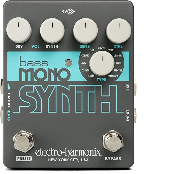 Electro-Harmonix Bass Mono Synth Pedal, New, Main
