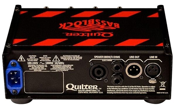 Quilter Bass Block 800 Bass Amplifier Head (800 Watts), New, Back