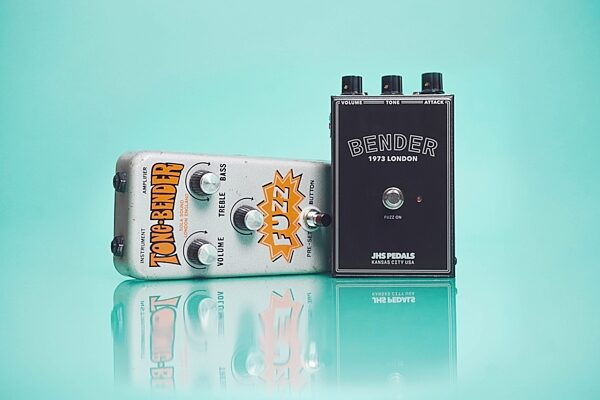 JHS Bender Fuzz Pedal, New, Action Position Back