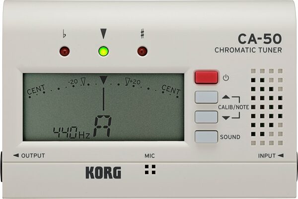 Korg CA-50 Chromatic Tuner, New, Action Position Back