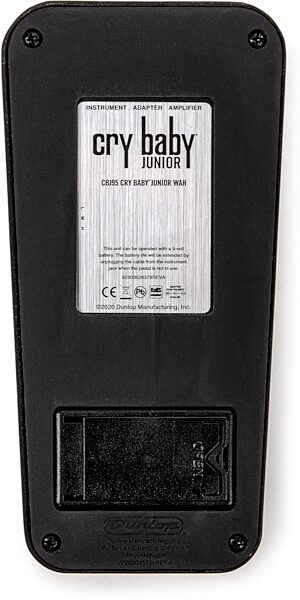 Dunlop CBJ95 Cry Baby Junior Wah Pedal, New, Action Position Back