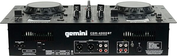 Gemini CDM-4000BT CD/USB/Bluetooth DJ Media Player, New, Action Position Back