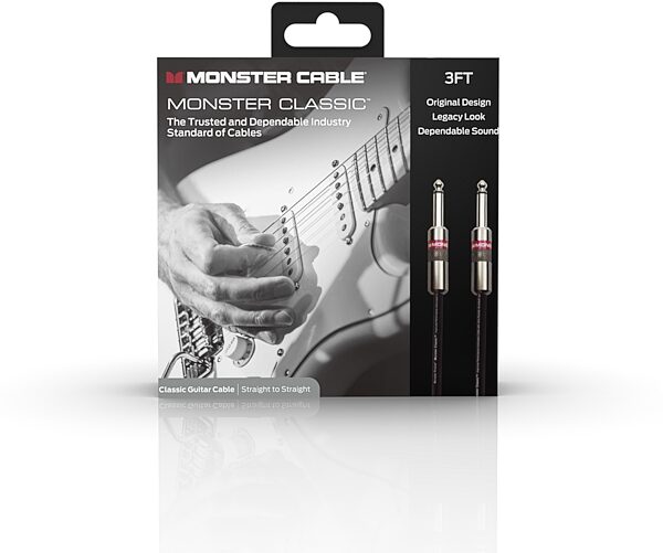 Monster Cable Classic Instrument Cable, 3', Package Front
