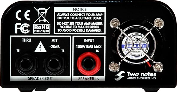 Two Notes Torpedo Captor Attenuator and Amp DI Box, 4 Ohm, Action Position Back
