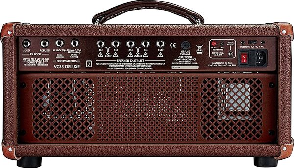 Victory VC35 The Copper Deluxe Guitar Amplifier Head (35 Watts), New, Action Position Back