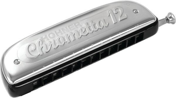 Hohner 255-G Chrometta 12 Harmonica, Key of G, Action Position Front