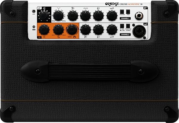 Orange Crush Acoustic 30 Guitar Combo Amplifier (30 Watts, 1x8"), Black, Action Position Back