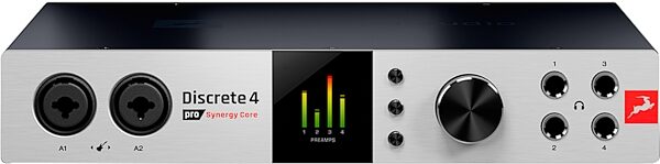 Antelope Audio Discrete 4 Pro Synergy Core USB/Thunderbolt 3 Audio Interface, New, Front