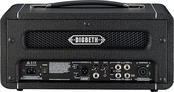 Laney Digbeth DB500H Hybrid Bass Amplifier Head (500 Watts), New, Action Position Back