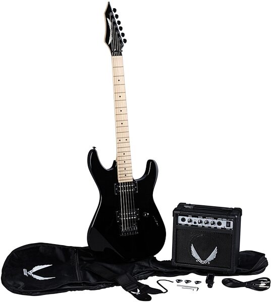 Dean Custom Zone Electric Guitar Pack, Classic Black, Main