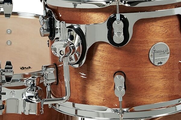 Pacific Drums PDCMX2215 Concept Exotic Drum Shell Kit, 5-Piece, Honey Mahogany, Blemished, View