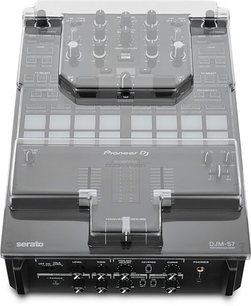 Decksaver Cover for Pioneer DJ DJM-S7 Mixer, New, Action Position Back