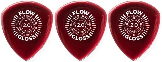 Dunlop 550P200 Flow Gloss Guitar Picks, 3-Pack, View