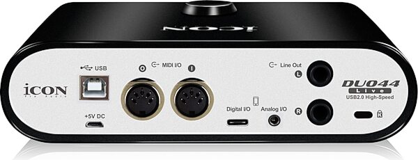 Icon Duo44 Live USB Audio Interface, New, Action Position Back