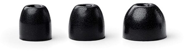 Shure EABKF1 Foam Sleeves for Sound Isolating Earphones (5-Pack), Black, Large, Alt