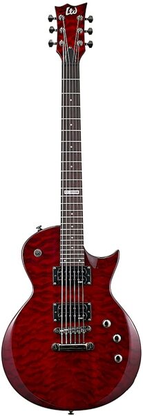 ESP LTD EC-100 Quilted Maple Top Electric Guitar, See Thru Black Cherry