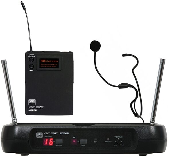 Galaxy Audio ECMR/52HS Headset Microphone Wireless System, Band D 584-607 MHz, Main